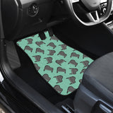 Piano Pattern Print Design 04 Front and Back Car Mats