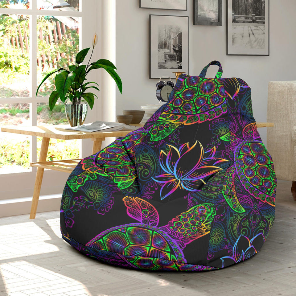 Sea Turtle Pattern Bean Bag Cover