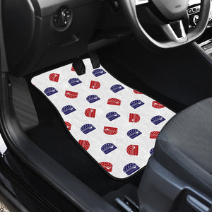 Hamburger Pattern Print Design 04 Front and Back Car Mats