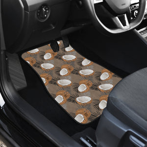 Coconut Pattern Print Design 02 Front Car Mats