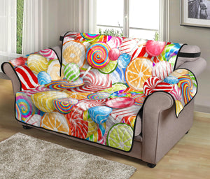 Candy Lollipop Pattern Loveseat Couch Cover Protector