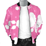 Poodle Pink Theme Pattern Men Bomber Jacket