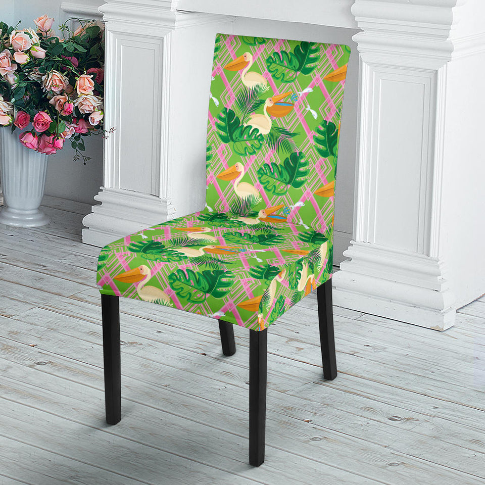 Pelican Pattern Print Design 05 Dining Chair Slipcover