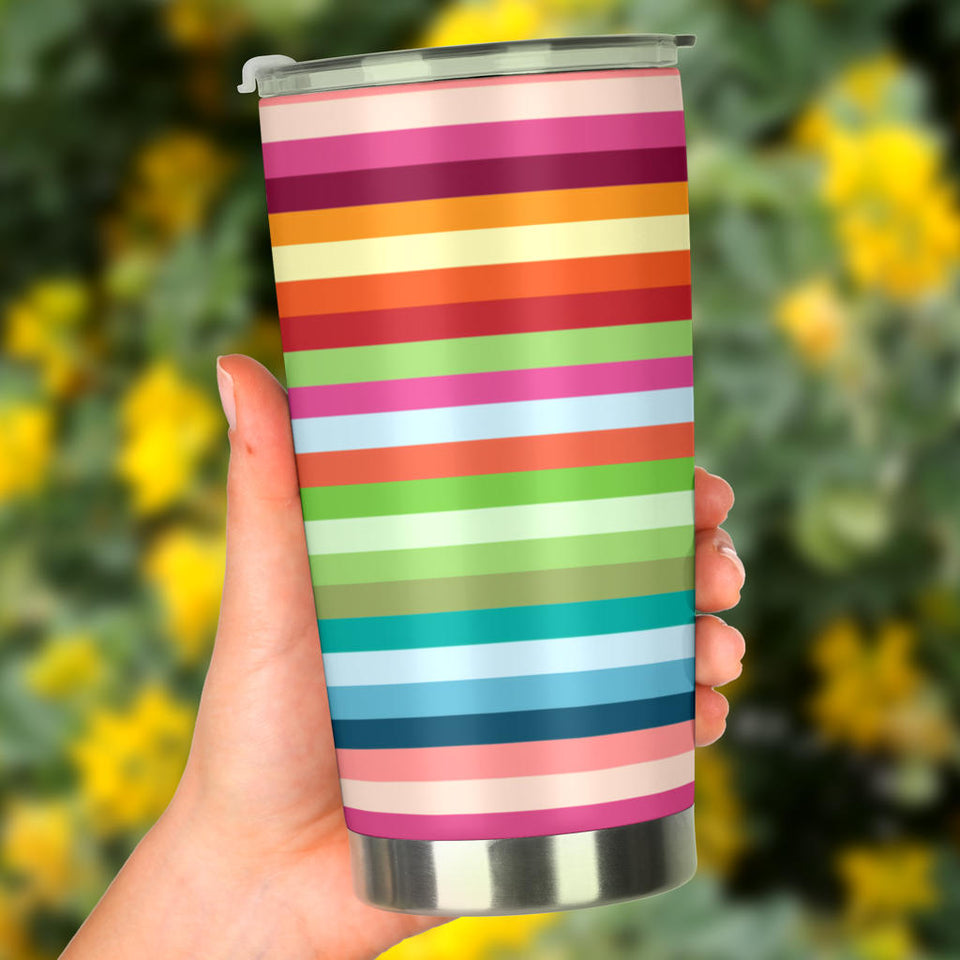 Rainbow Pattern Tumbler