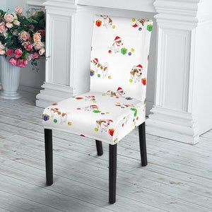 Jack Russel Pattern Print Design 02 Dining Chair Slipcover