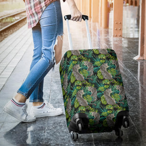 Leopard Leaves Pattern Luggage Covers