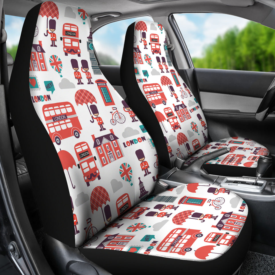 British Pattern Print Design 02 Universal Fit Car Seat Covers