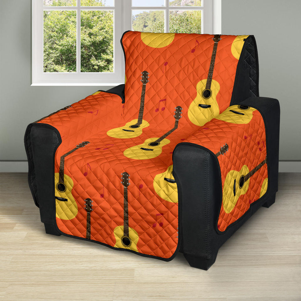 Classice Guitar Music Pattern Recliner Cover Protector