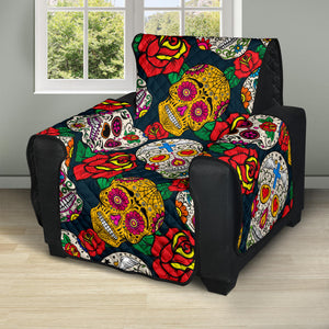 Suger Skull Pattern Background Recliner Cover Protector