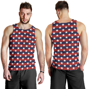 USA Star Pattern Background Men Tank Top