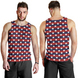 USA Star Pattern Background Men Tank Top