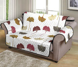 Autamn Ginkgo Leaves Pattern Loveseat Couch Cover Protector