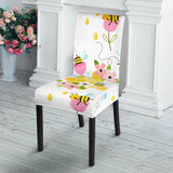 Cute Bee Pattern Dining Chair Slipcover