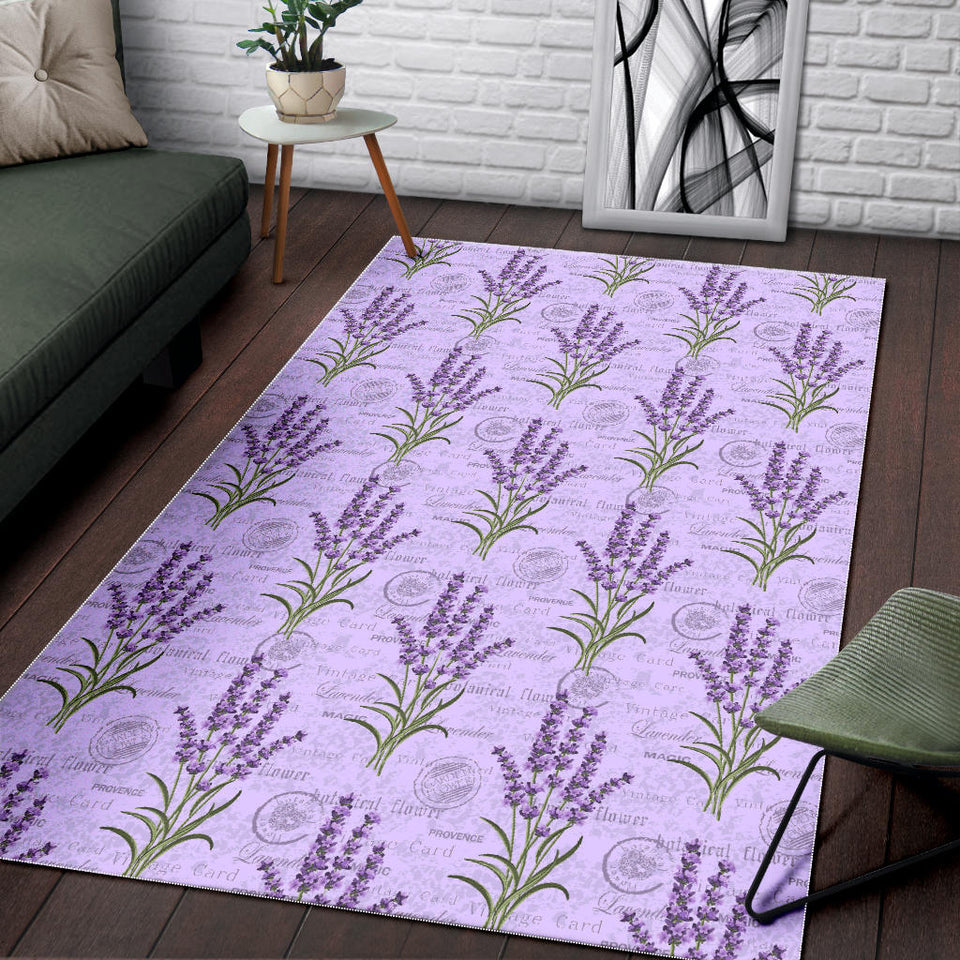 Lavender Pattern Background Area Rug
