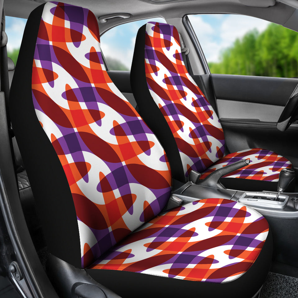 Boomerang Pattern Background Universal Fit Car Seat Covers