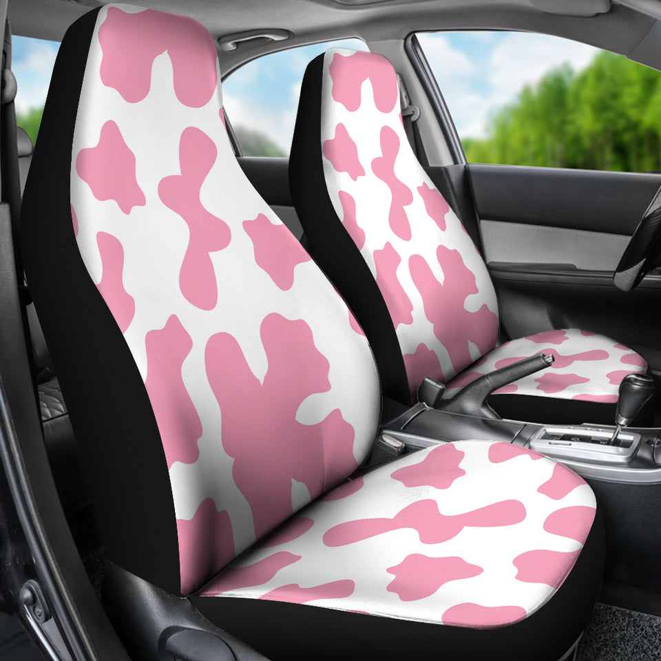 Pink Cow Skin Pattern Universal Fit Car Seat Covers
