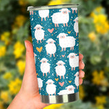 Sheep Heart Pattern Tumbler