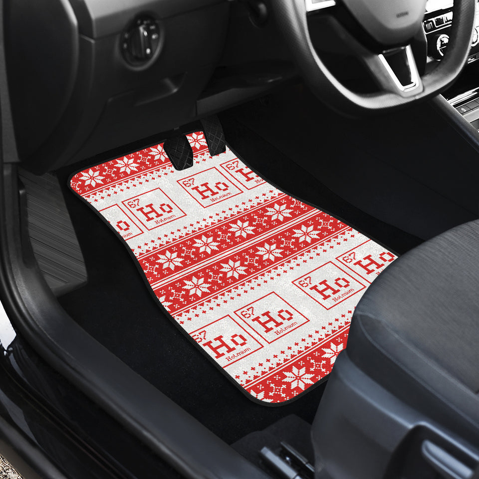 Chemistry Periodic Table Pattern Print Design 03 Front Car Mats