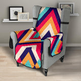 Zigzag Chevron Pattern Background Chair Cover Protector