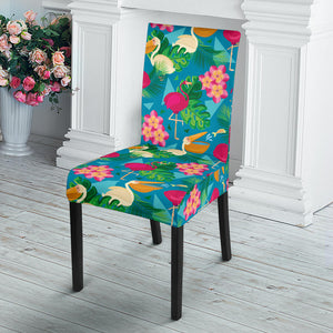 Pelican Pattern Print Design 03 Dining Chair Slipcover
