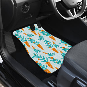 Carrot Pattern Print Design 03 Front Car Mats