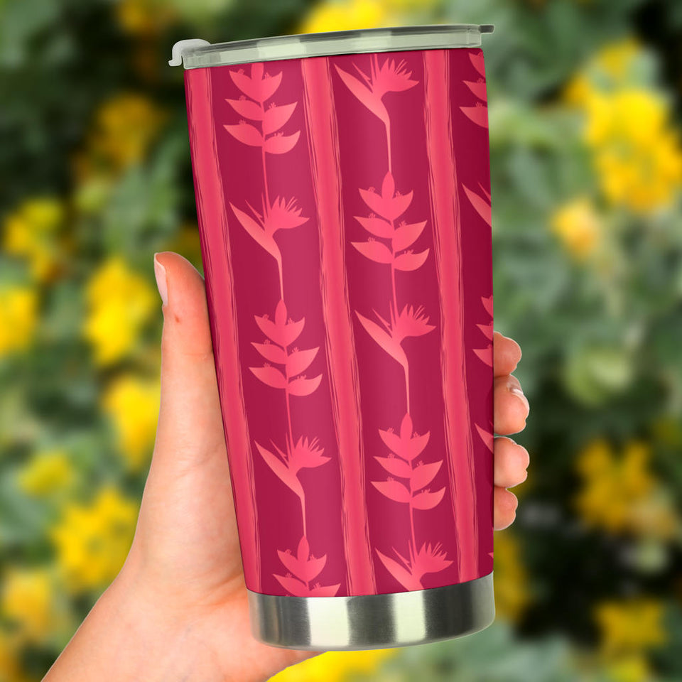 Heliconia Pink Pattern Tumbler