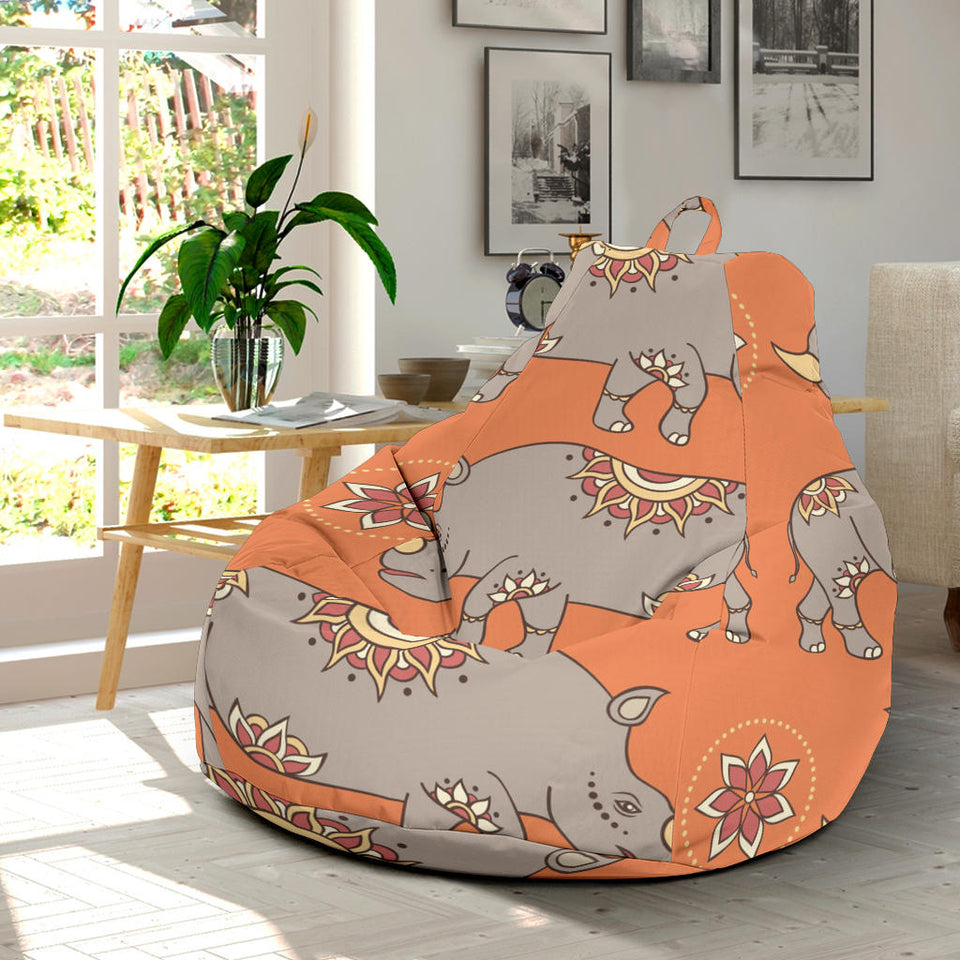 Rhino Pattern Theme Bean Bag Cover