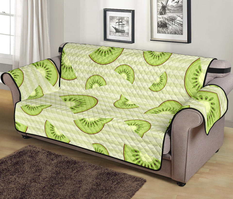 Kiwi Pattern Striped Background Sofa Cover Protector