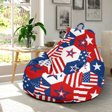 USA Star Hexagon Pattern Bean Bag Cover