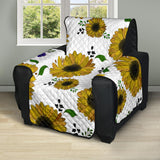 Sunflower Pattern Background Recliner Cover Protector