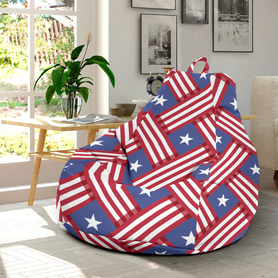 USA Star Stripe Pattern Bean Bag Cover