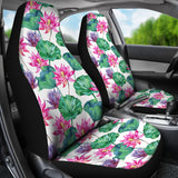 Pink Lotus Waterlily Pattern Universal Fit Car Seat Covers