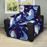 Shark Funny Pattern Recliner Cover Protector