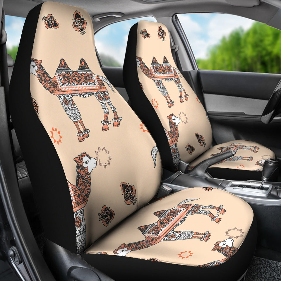 Camel Tribal Pattern Universal Fit Car Seat Covers
