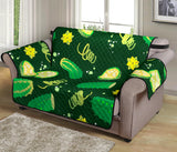 Cucumber Pattern Background Loveseat Couch Cover Protector