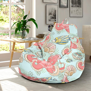 Octopus Fish Shell Pattern Bean Bag Cover