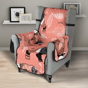 Rhino Tribal Pattern Chair Cover Protector