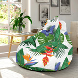 Heliconia Butterfly Leaves Pattern Bean Bag Cover