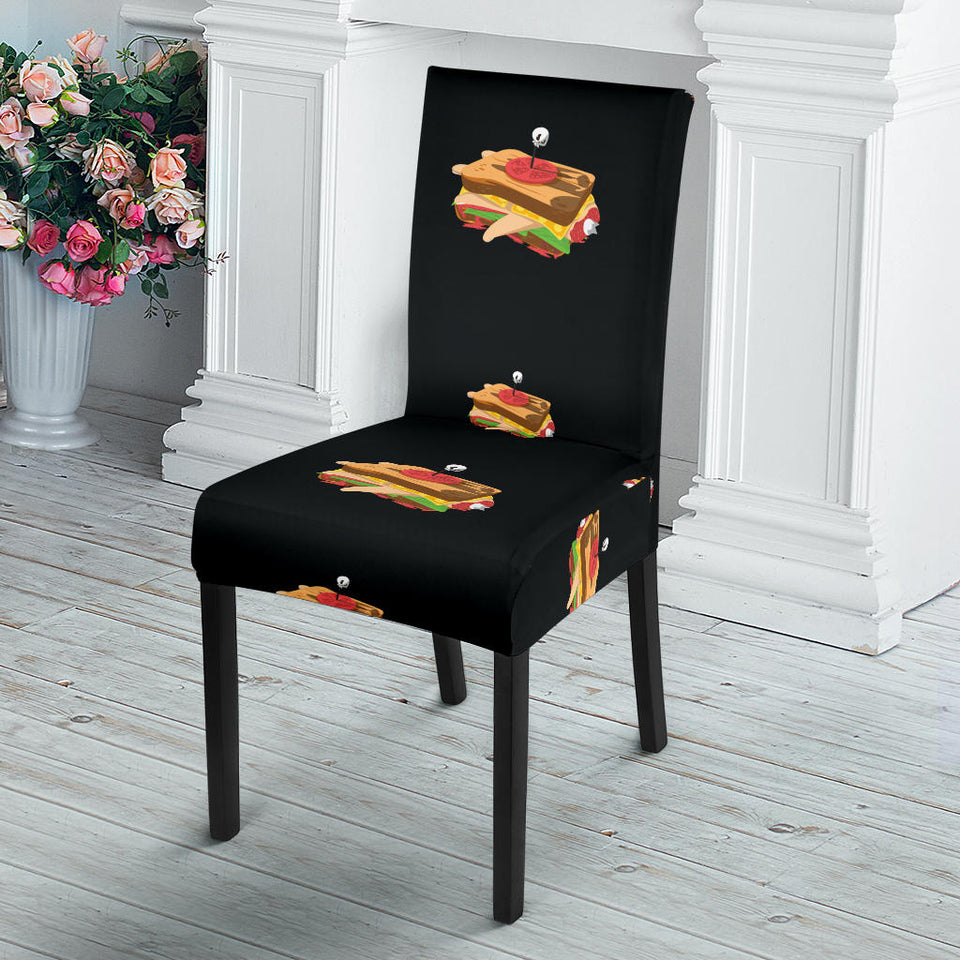 Sandwich Pattern Print Design 03 Dining Chair Slipcover