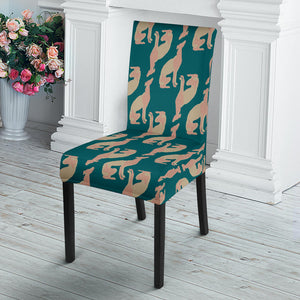 Greyhound Pattern Print Design 05 Dining Chair Slipcover