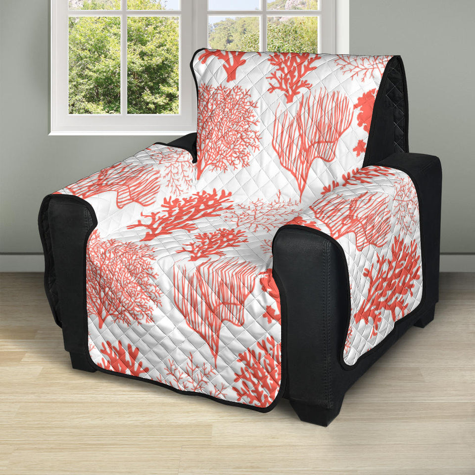 Coral Reef Pattern Print Design 05 Recliner Cover Protector