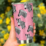 Zebra Head Pattern Tumbler