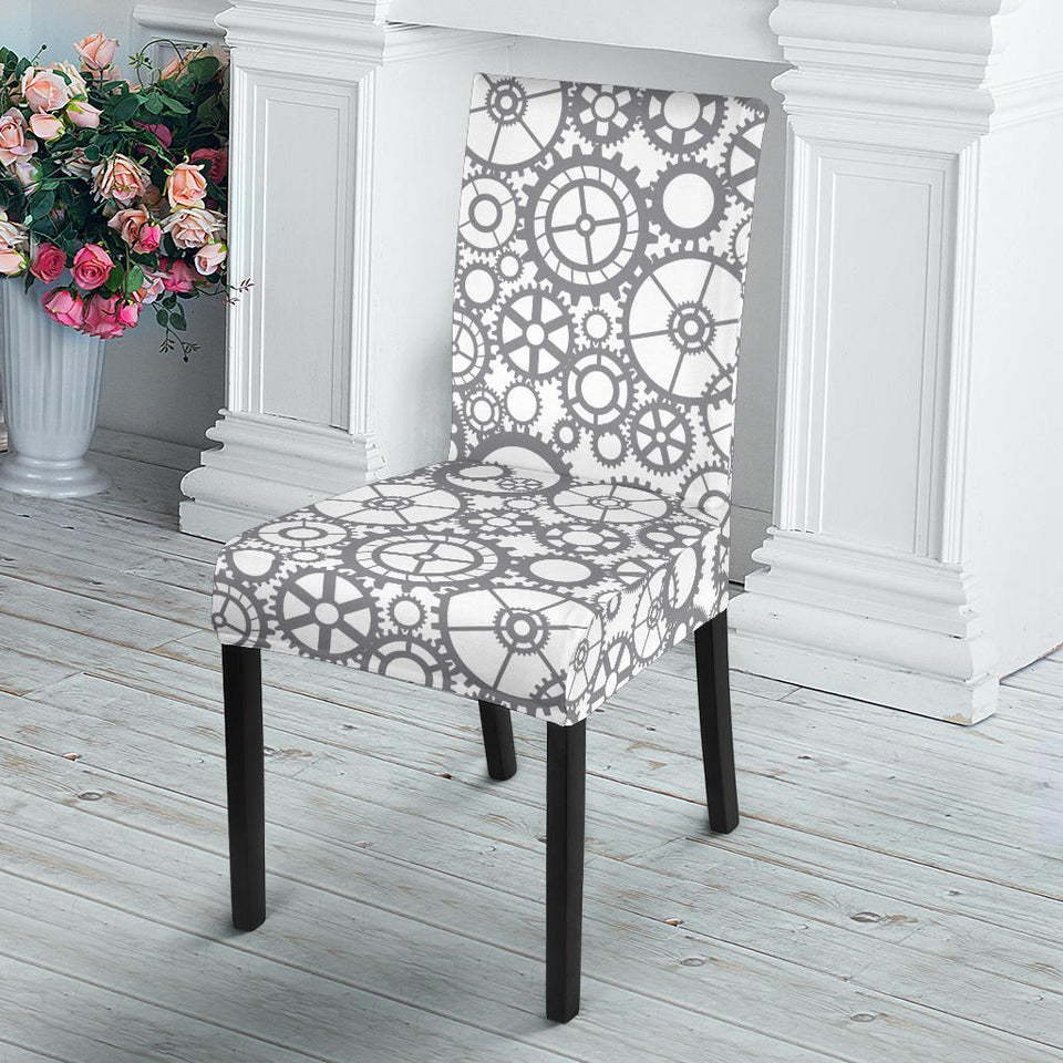 Gear Pattern Print Design 05 Dining Chair Slipcover