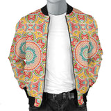 Indian Theme Pattern Men Bomber Jacket