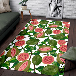 Guava Leaves Pattern Area Rug