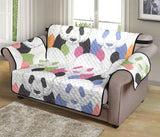 Colorful Panda Pattern Loveseat Couch Cover Protector