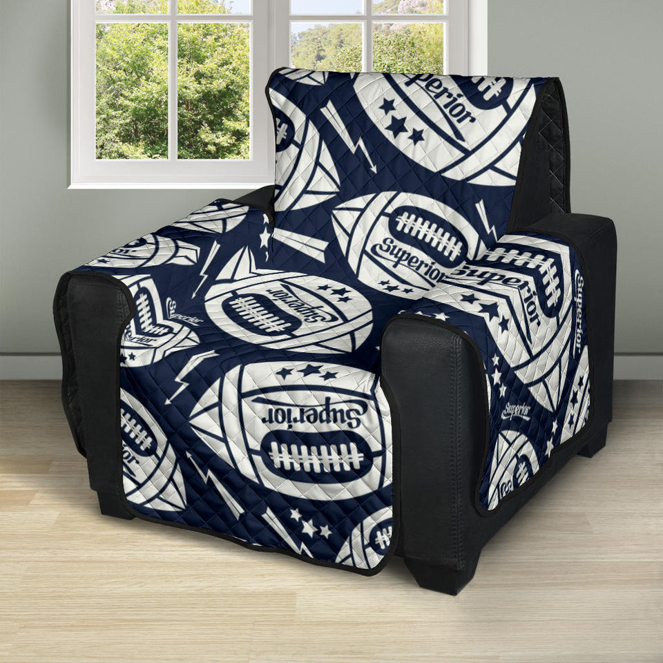 American Football Ball Pattern Recliner Cover Protector