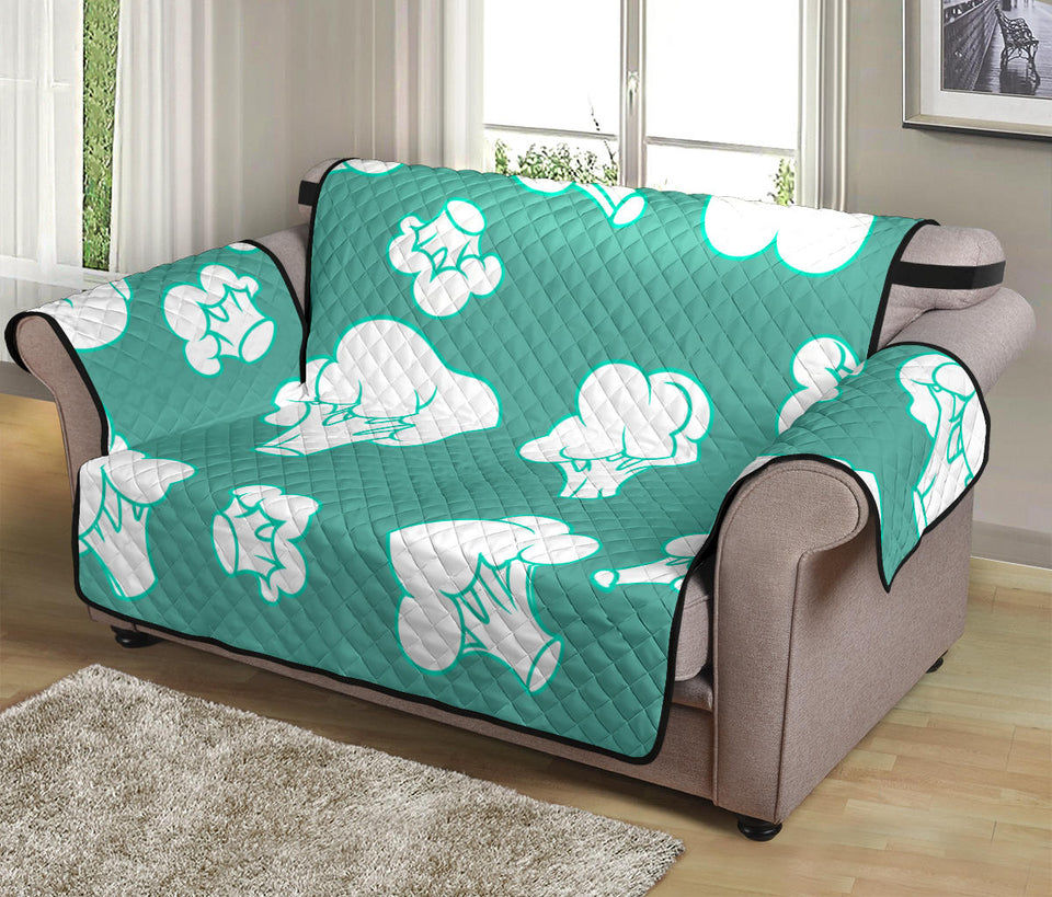 Broccoli Pattern Green background Loveseat Couch Cover Protector