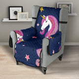 Unicorn Head Pattern Chair Cover Protector