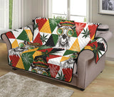 Cool Camel Leaves Pattern Loveseat Couch Cover Protector